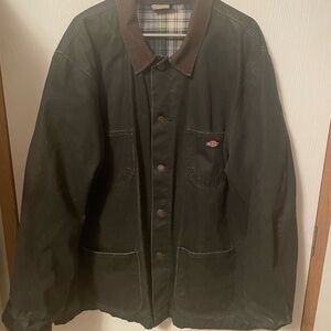 Vintage Dickies Heavy Duck Canvas Chore Jacket Blanket Lined XL Corduroy Collar